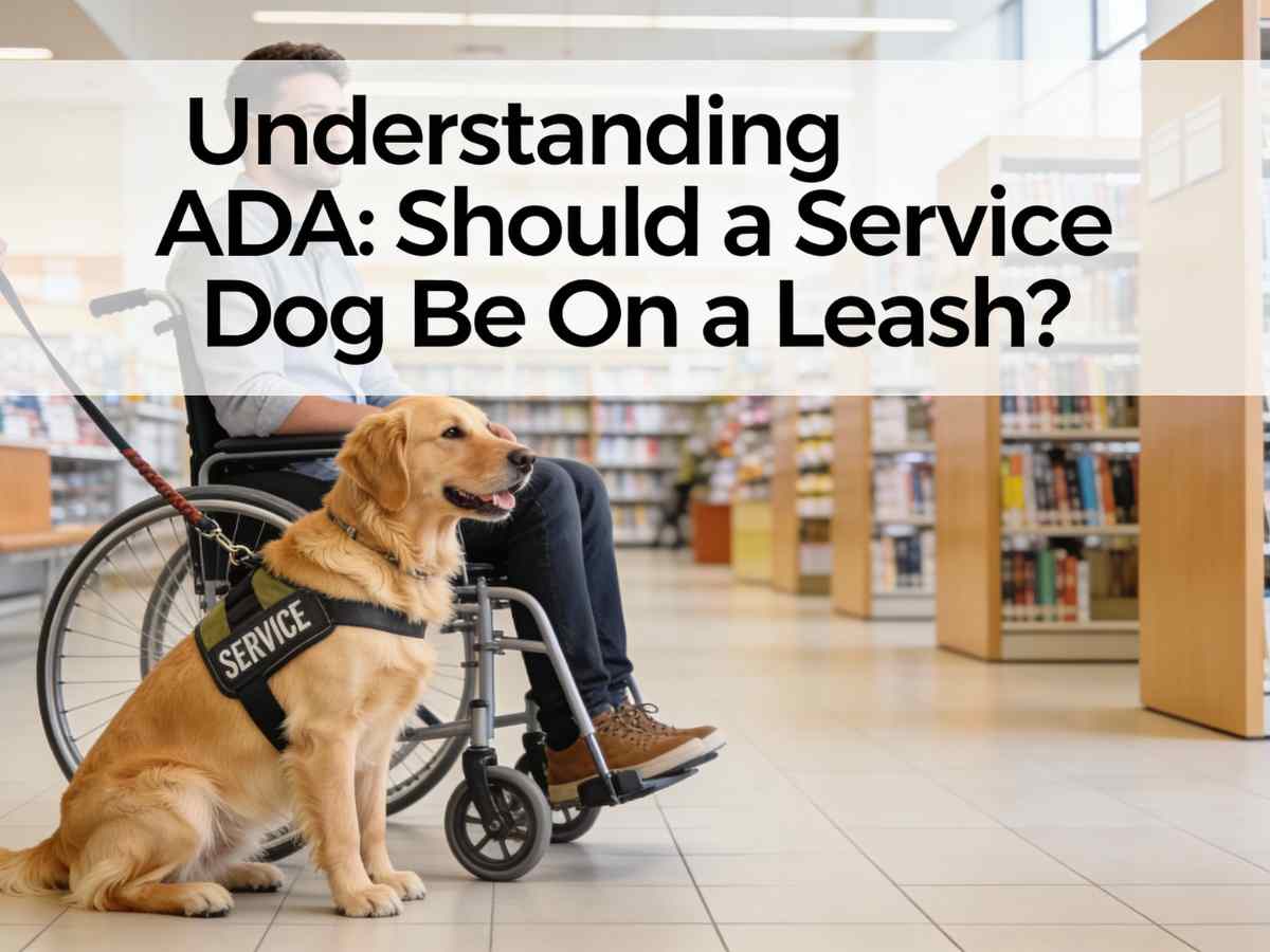 Understanding ADA: Should a Service Dog Be On a Leash?