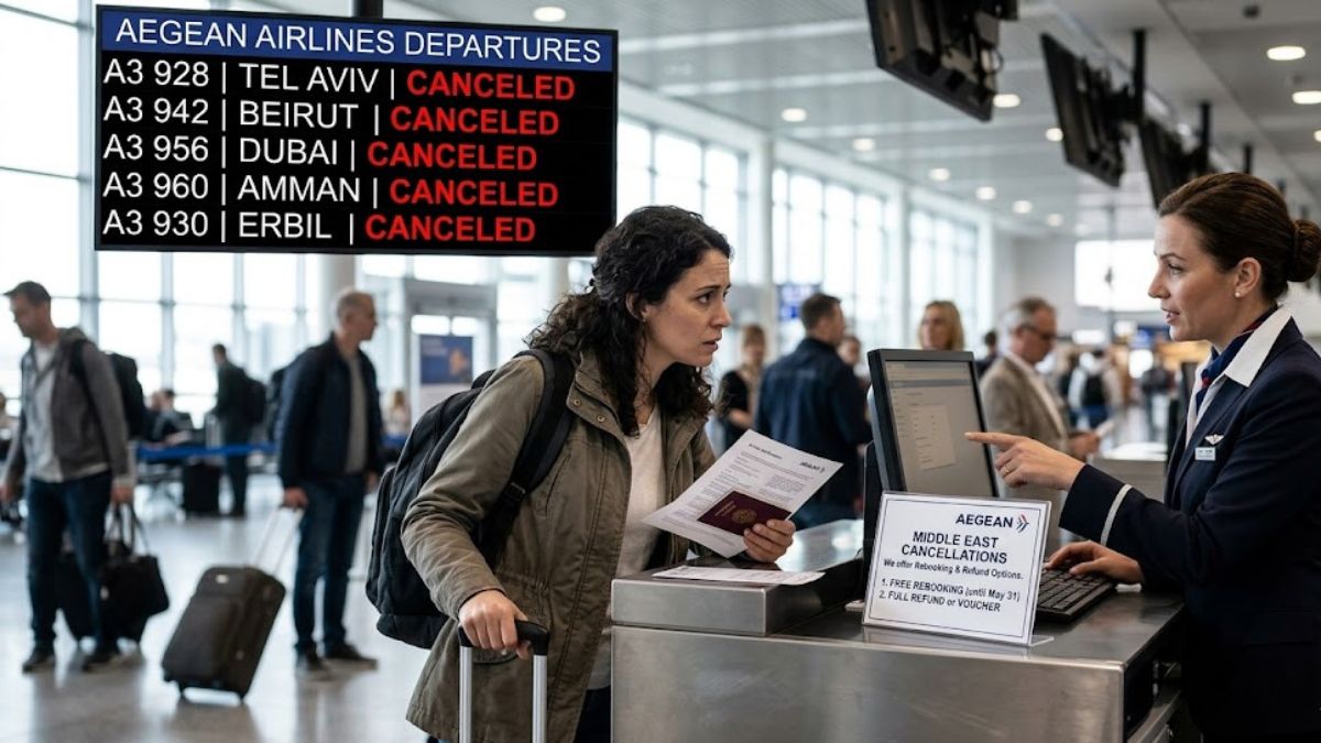 AEGEAN Airlines Cancels Middle East Flights, Offers Flexible Rebooking and Refunds