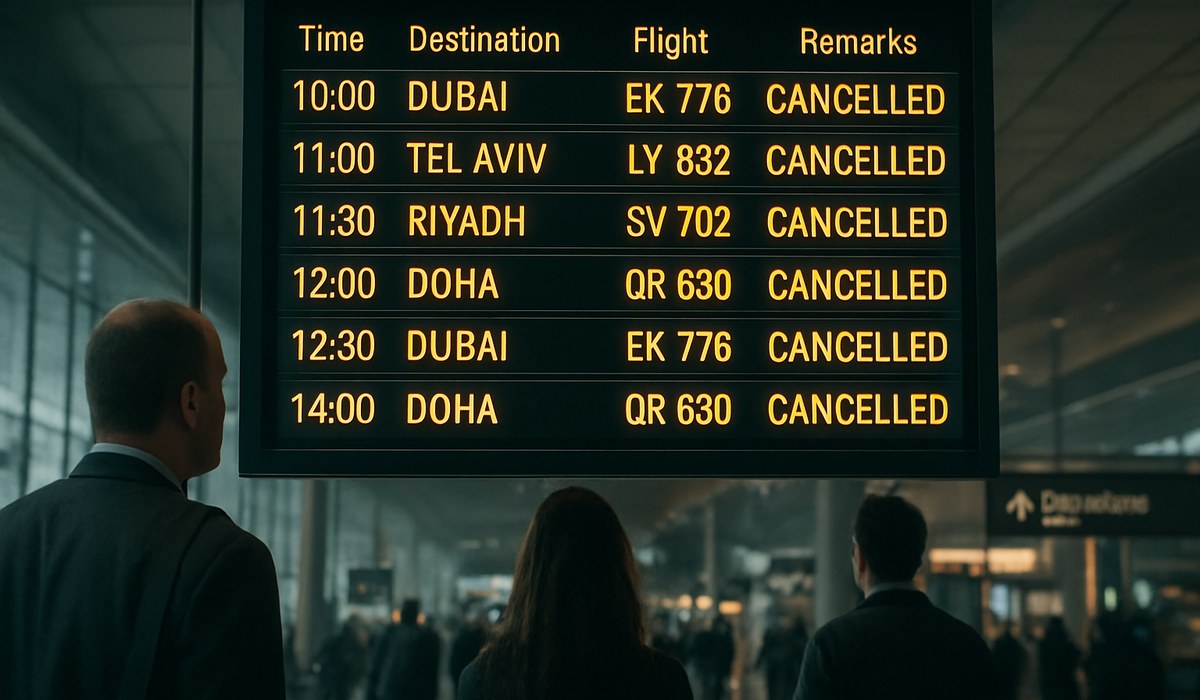 Airline Iran Travel Conflict: Flight Cancellations Surge Across Middle East