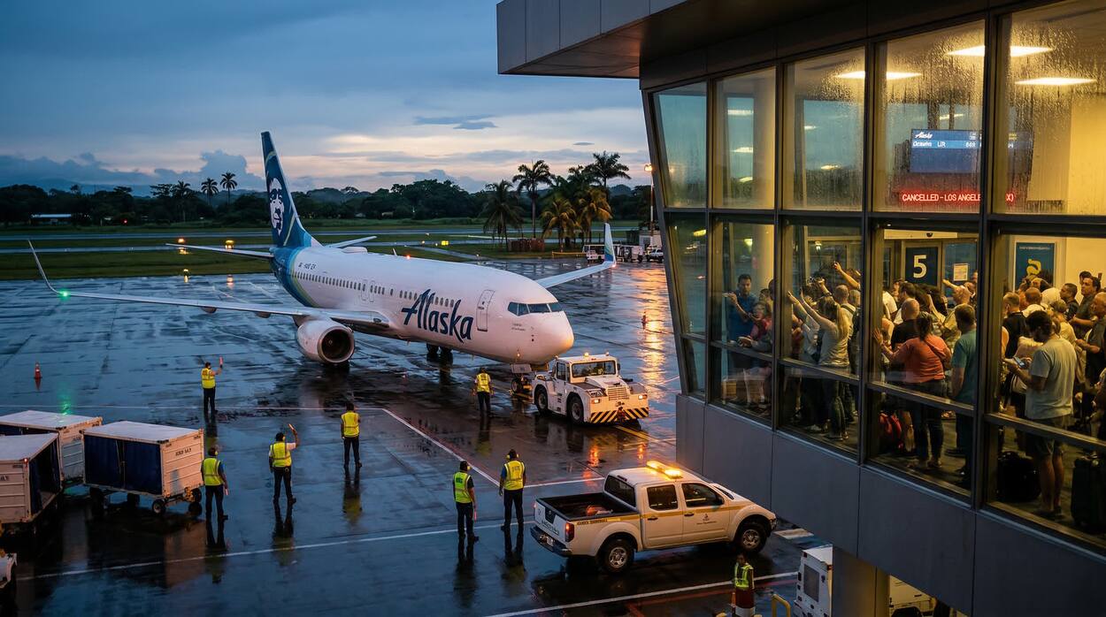 Alaska Airlines Flight Disrupted: Customs Constraints and Communication Challenges on Costa Rica-US Route