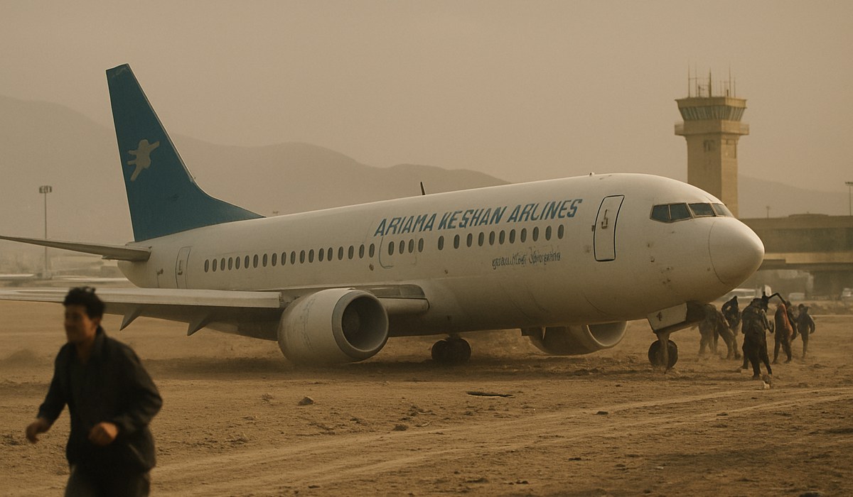 Ariana Afghan Airlines Boeing 737-400 Skids Off Runway at Kabul Airport