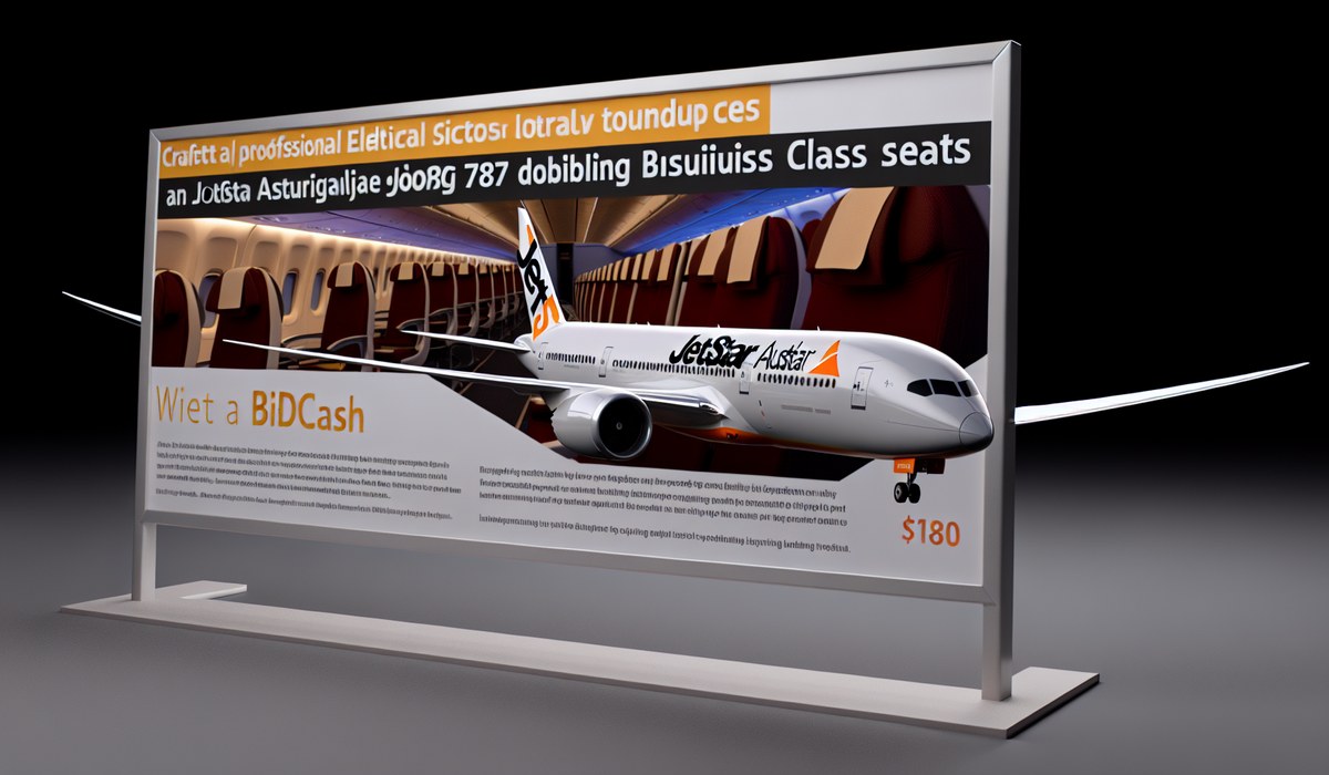 Australia Jetstar Boeing 787: Doubles Business Class Seats with $180 Bidding System