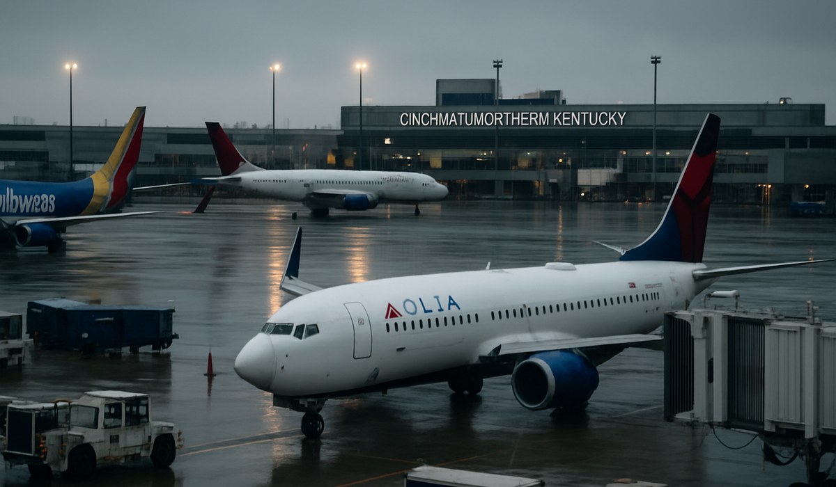 Cincinnati Airport Northern Kentucky: 25 Flight Delays Cascade to Chicago, New York