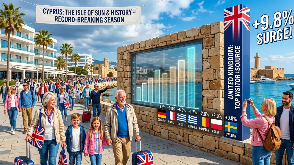 UK Tops Cyprus Tourism in Feb 2026 with 10% Surge