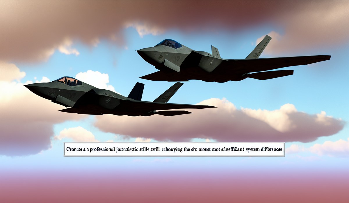 F-22 Raptor vs F-35 Lightning: 6 Most Significant System Differences in 2026