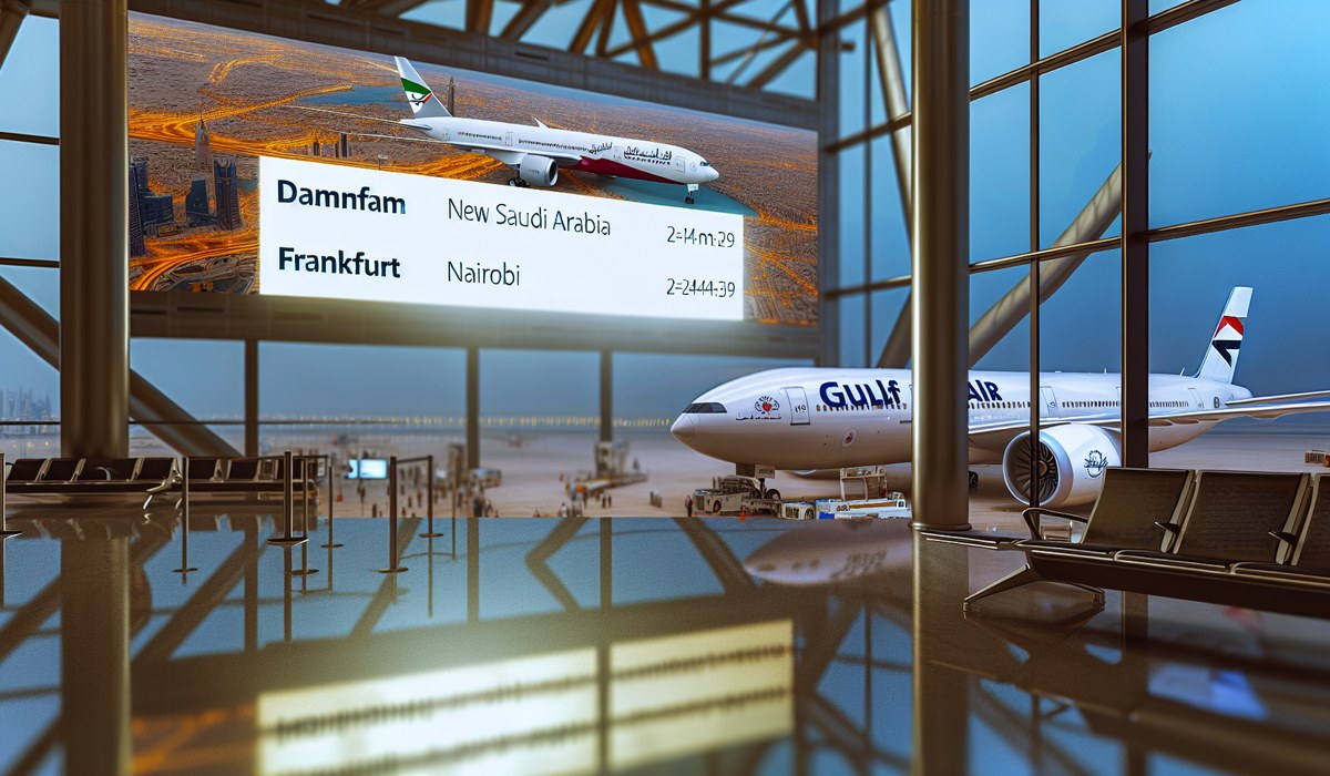 Gulf Air Launches Saudi Arabia Routes: Frankfurt & Nairobi Services Begin March 2026