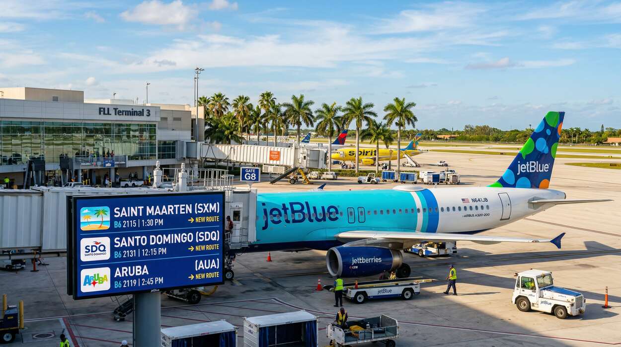 JetBlue Fort Lauderdale Expansion: Saint Maarten, Santo Domingo, Aruba Added