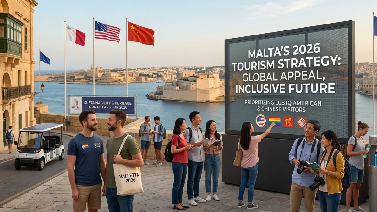 Malta Targets LGBTQ Americans, Chinese in 2026 Tourism Push