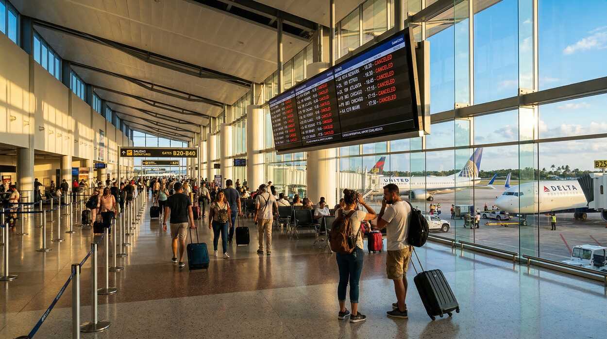 Mexico Hit by 17 Flight Cancellations — United, Delta, Viva Aerobus, Frontier, WestJet Ground Routes to Chicago, Atlanta, Houston, Denver