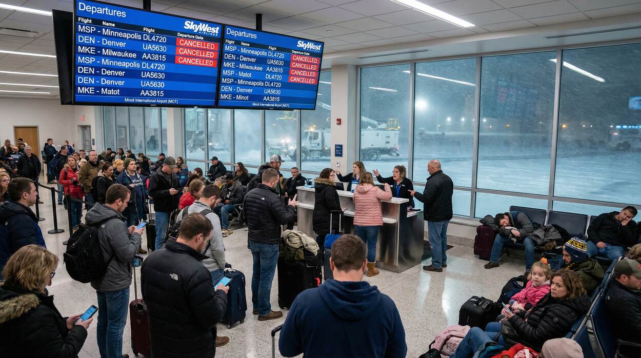 Minot Airport Flight Meltdown: 10+ Cancellations Strand Travelers to Minneapolis, Denver, Milwaukee