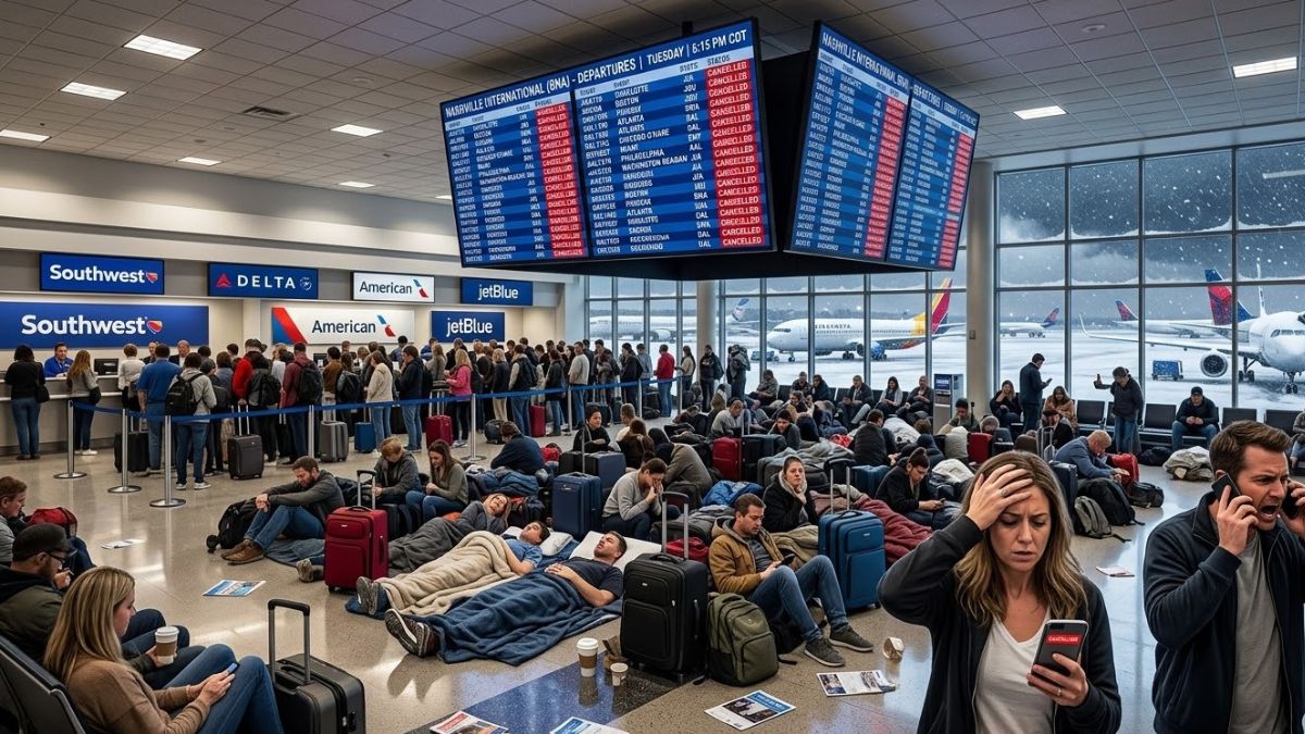 Nashville International Shattered by Unprecedented Flight Chaos as Travelers Face Unstoppable Delays and Cancellations