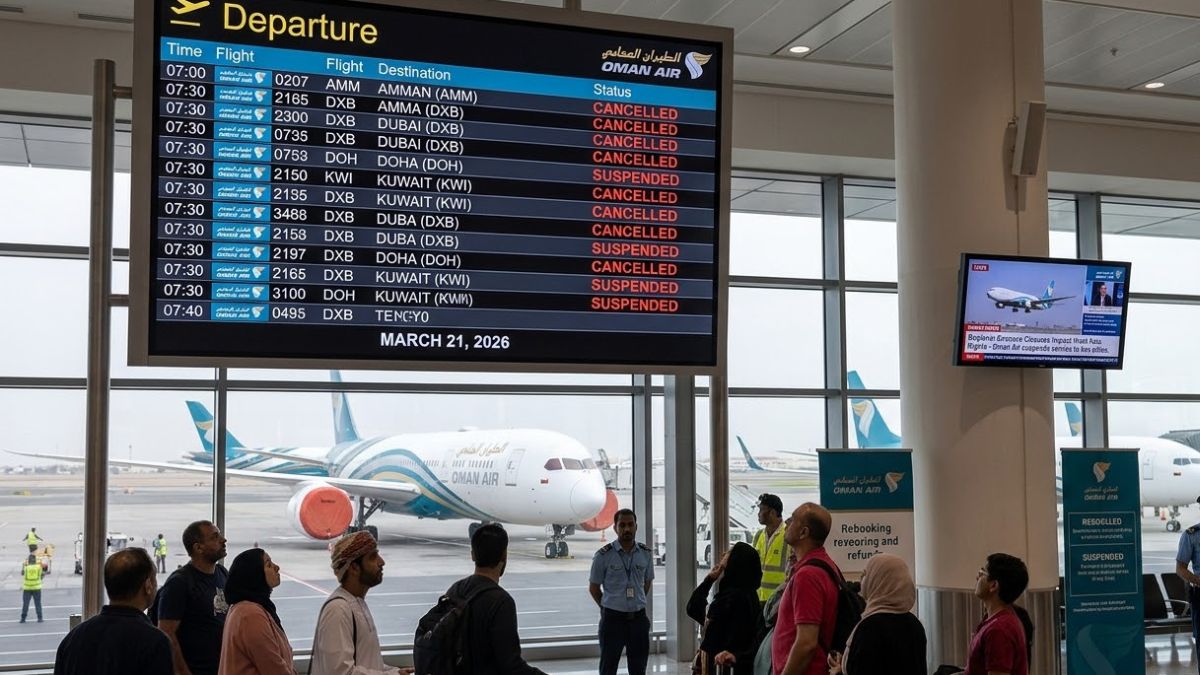 Oman Air Cancels 9 Routes Till March 2026 Amid Gulf Airspace Chaos