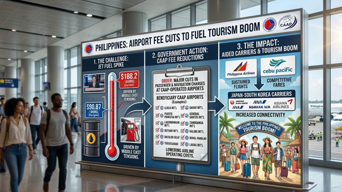 Philippines Slashes Airport Fees Boosting PAL, Cebu Pacific Tourism Surge