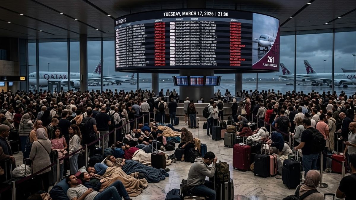 Thousands of Travellers Stranded In Middle East As Bahrain, Kuwait, Iraq And Others Delay 367 And Cancelled 725 Flights Impacting Qatar Airways, Gulf Air, Saudia And Others In Dubai, Beirut And More