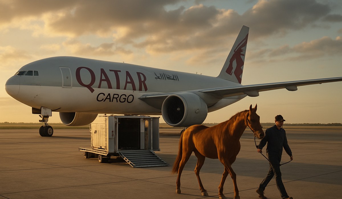 Qatar Airways Boeing 777F: 147 Elite Horses Transported in Historic Cargo Flight