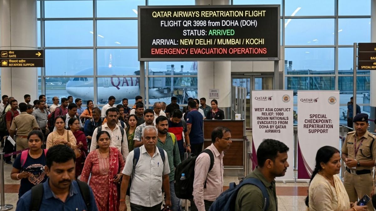 Qatar Airways Evacuates 1000+ Indians Amid West Asia Crisis