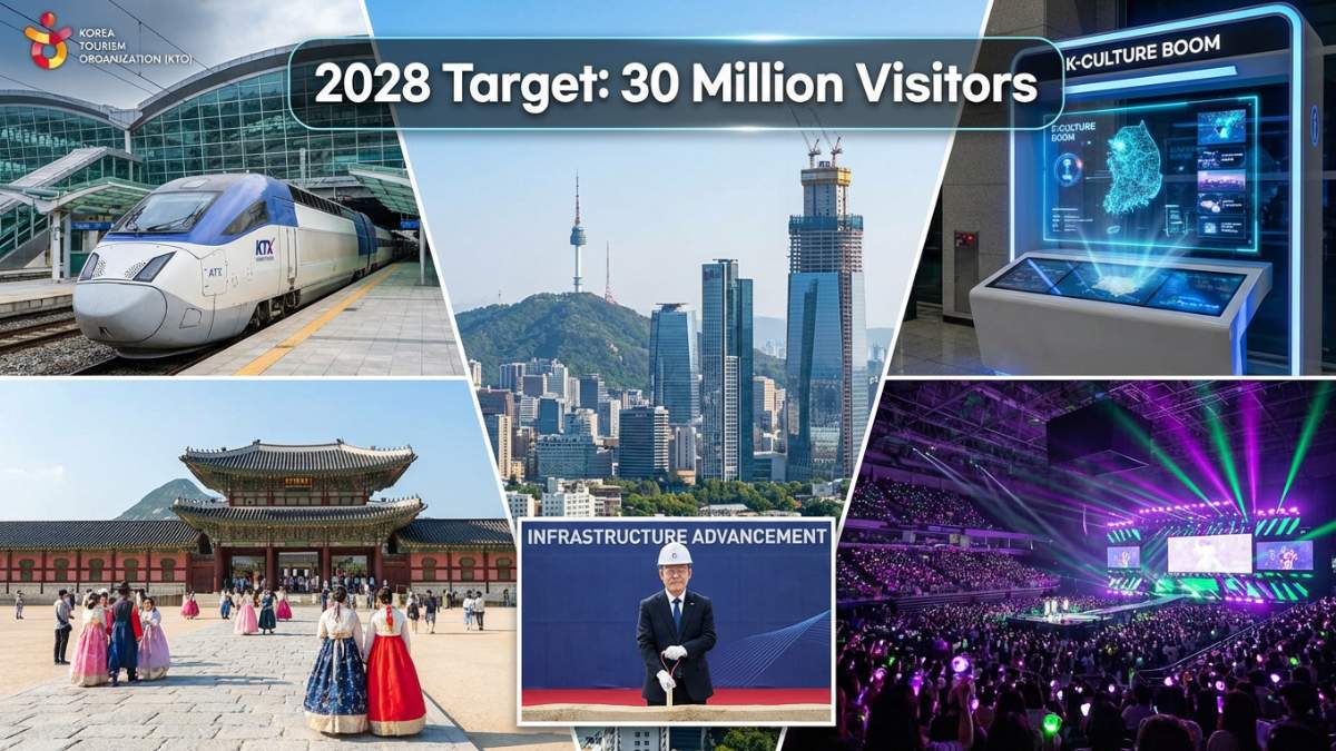 South Korea Accelerates 30M Tourist Goal to 2028