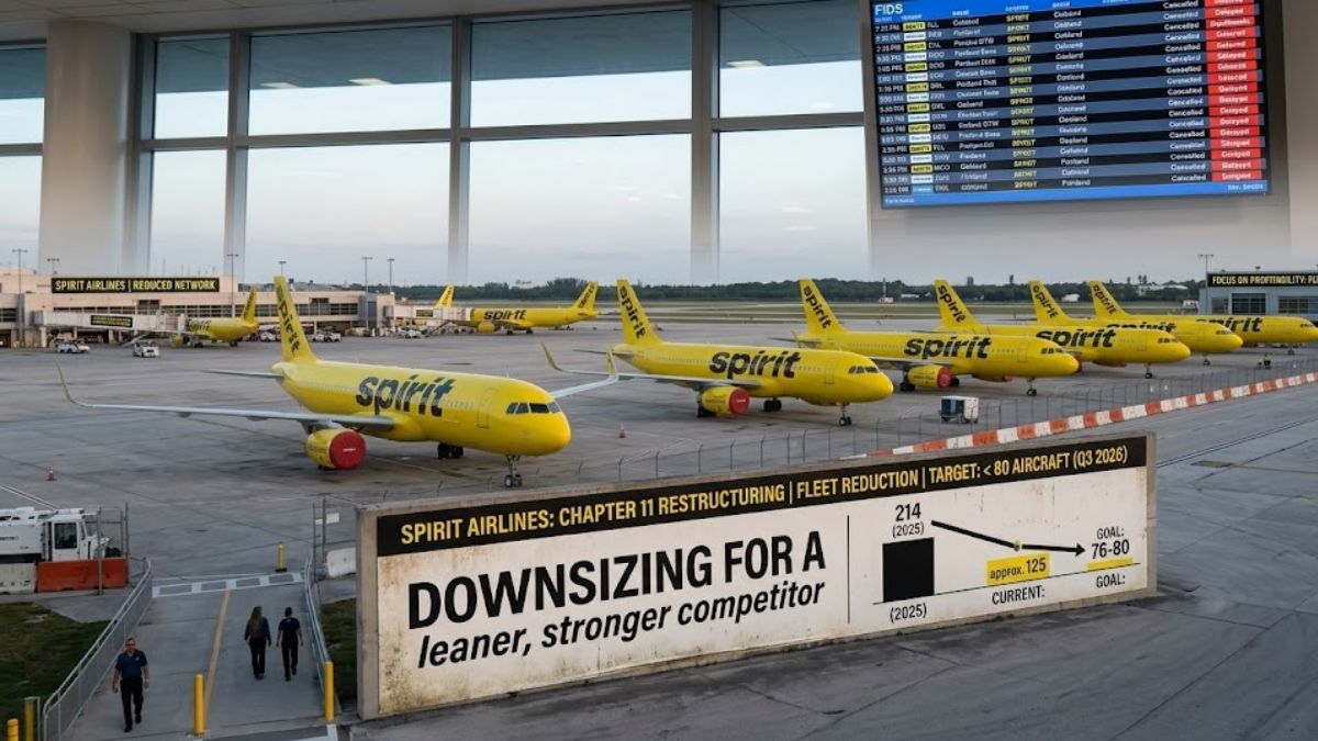 Spirit Airlines Cuts Fleet to 80 Aircraft in Chapter 11 Shake-Up
