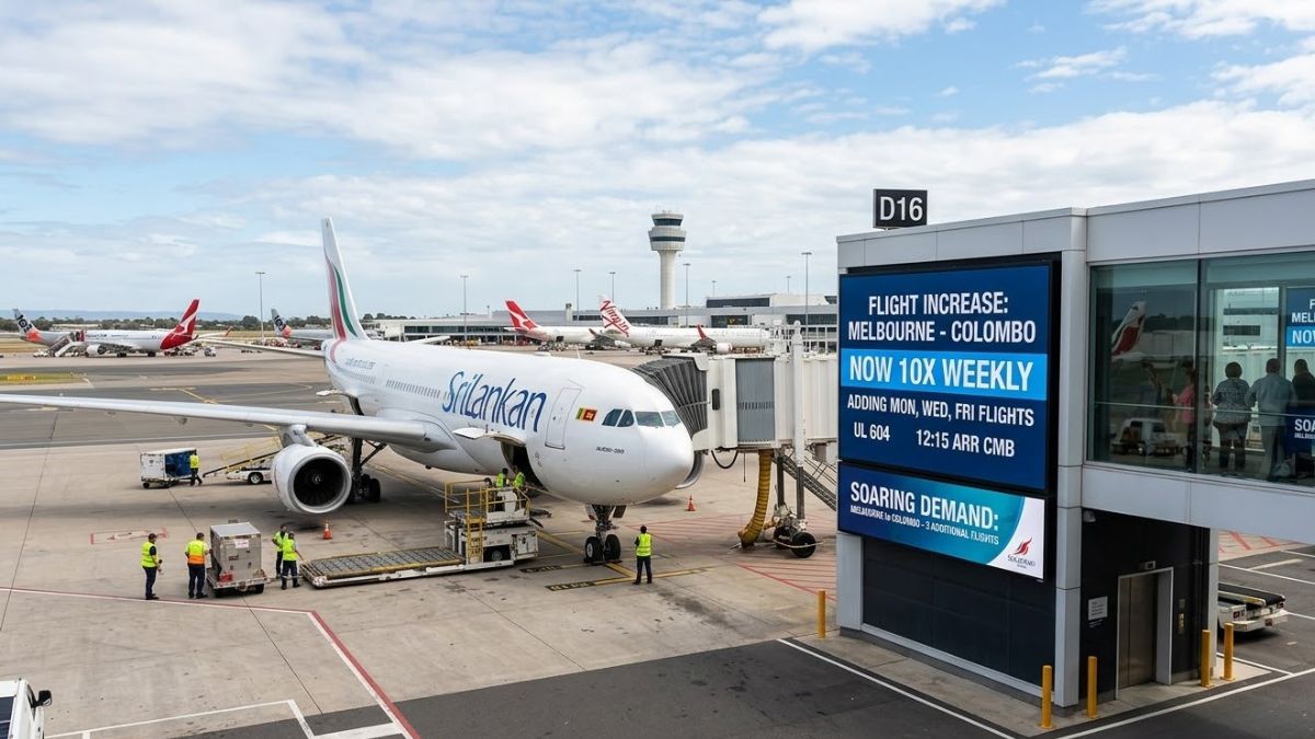 SriLankan Airlines Boosts Melbourne Flights to 10 Weekly — 92,000 Seats Added
