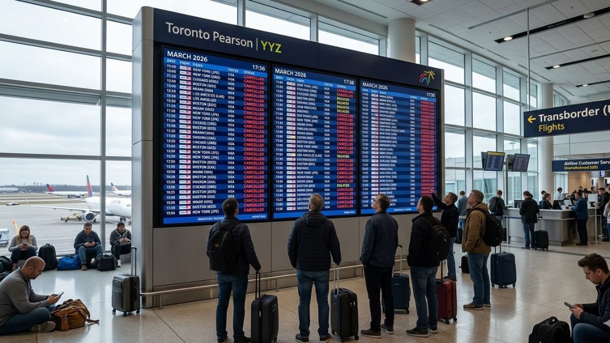 Toronto Pearson Airport Chaos: 62 Cancellations and 200+ Delays Halt Canada-U.S. Travel Network