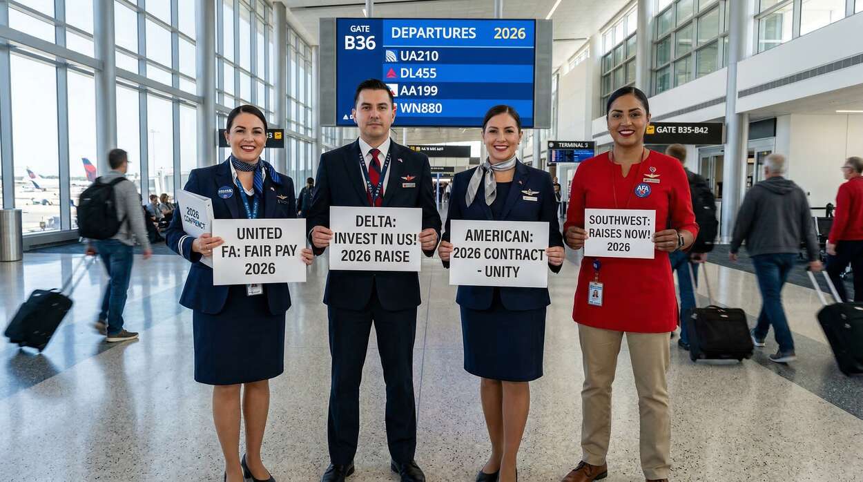 US Airlines Shake-Up: Flight Attendants Push for Pay Raise