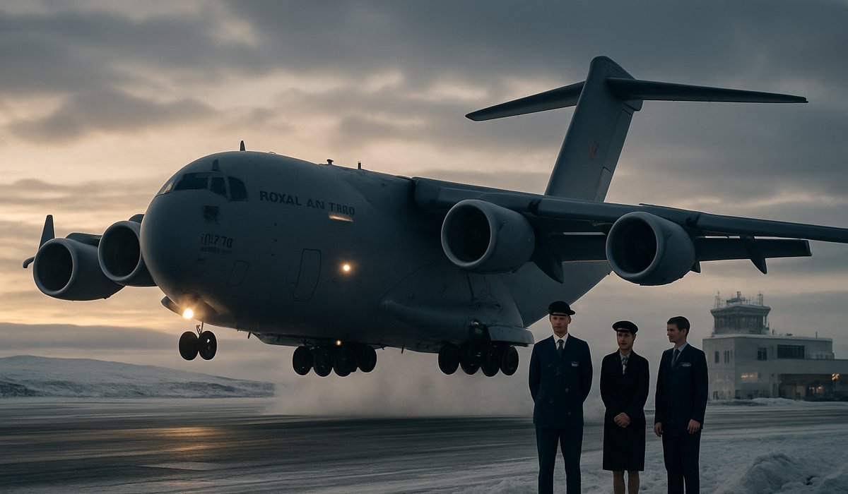 RAF Transport Aircraft Completes Extreme Arctic Supply Operations, Resupplying Earth's Northernmost Military Outpost