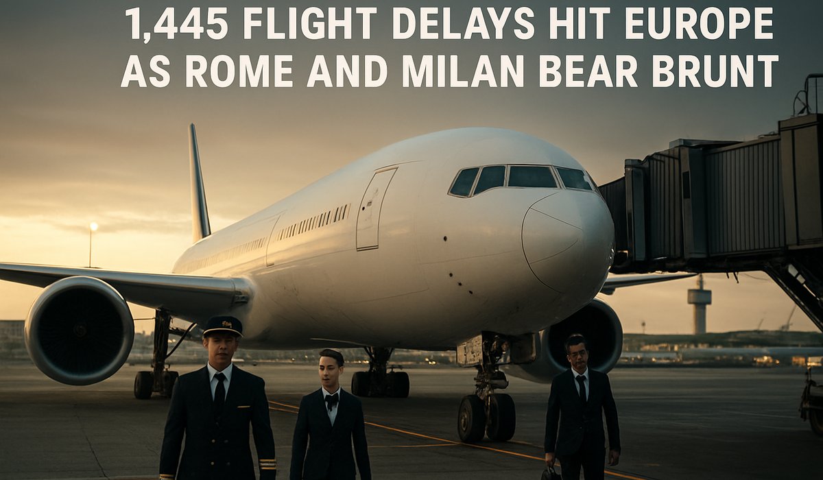 European Aviation Gridlock: 1,445 Flight Delays Paralyze Continent in Single Day, Italy's Major Hubs Hit Hardest