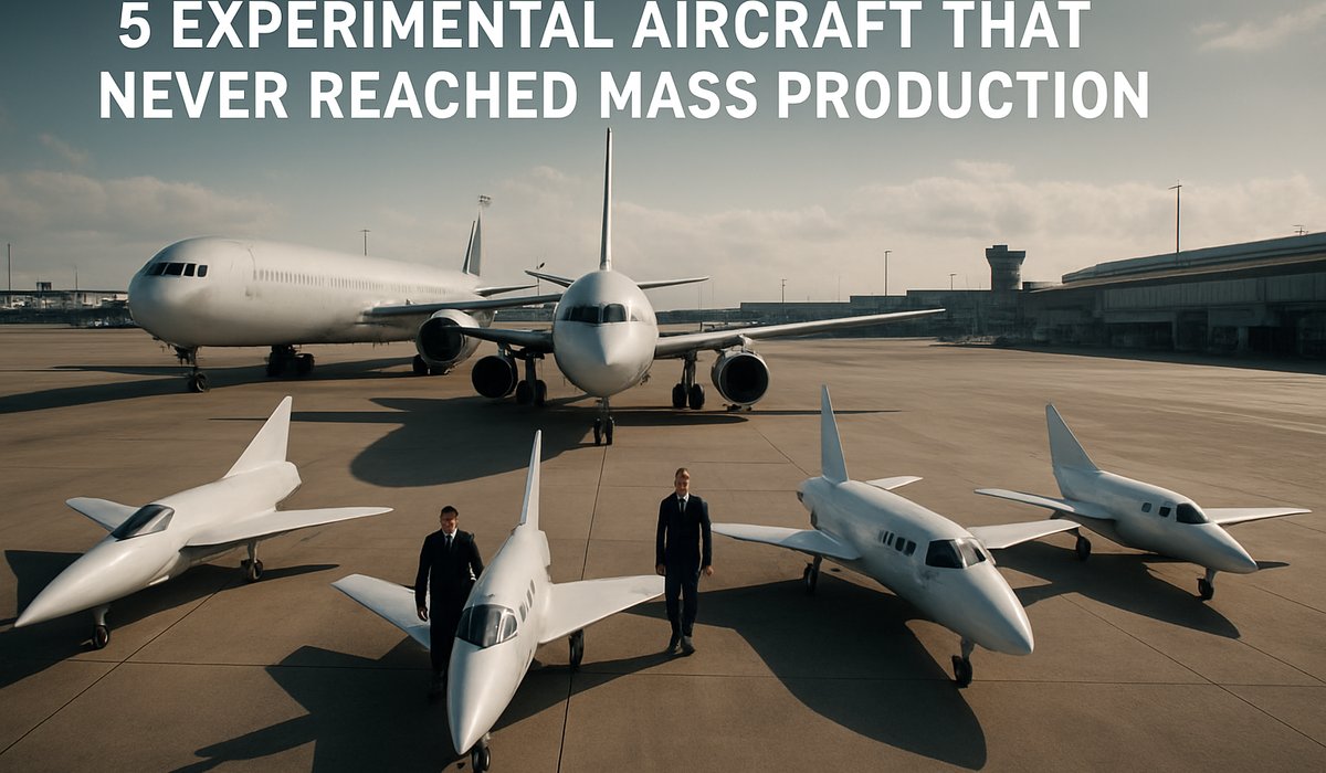 Five Experimental Aircraft That Never Achieved Commercial Success: How Technology Raced Ahead of Aviation's Greatest Ambitions