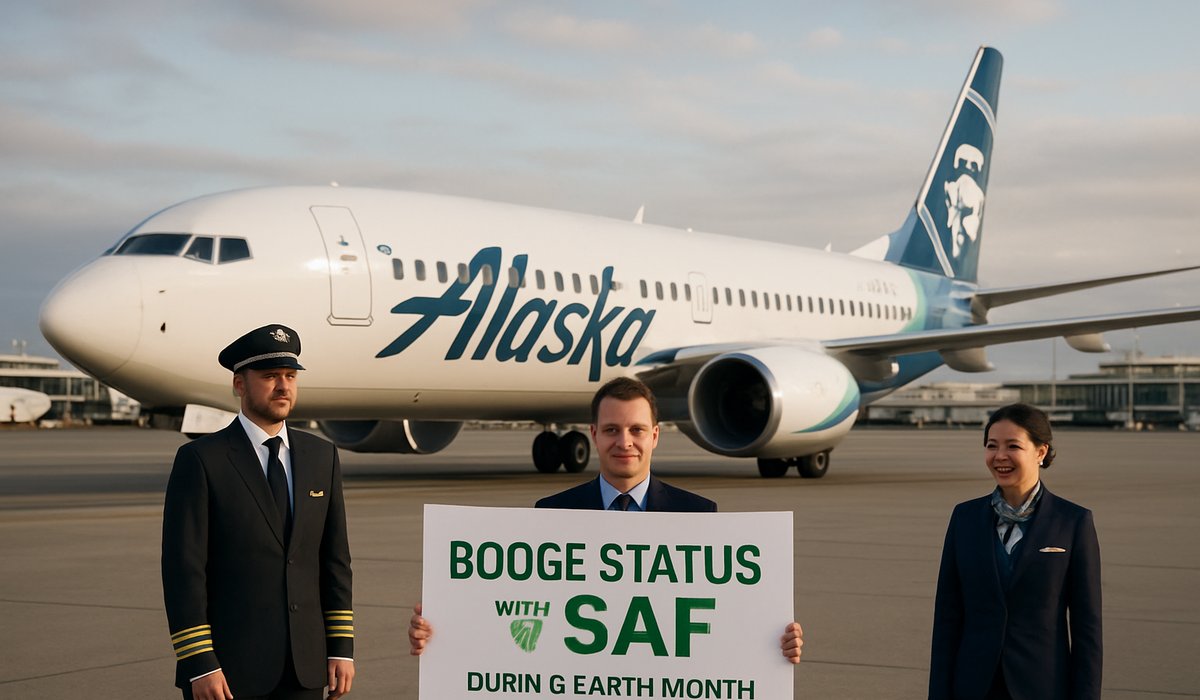 Alaska Airlines Links Loyalty Status to Sustainable Fuel Investment in Earth Month Initiative