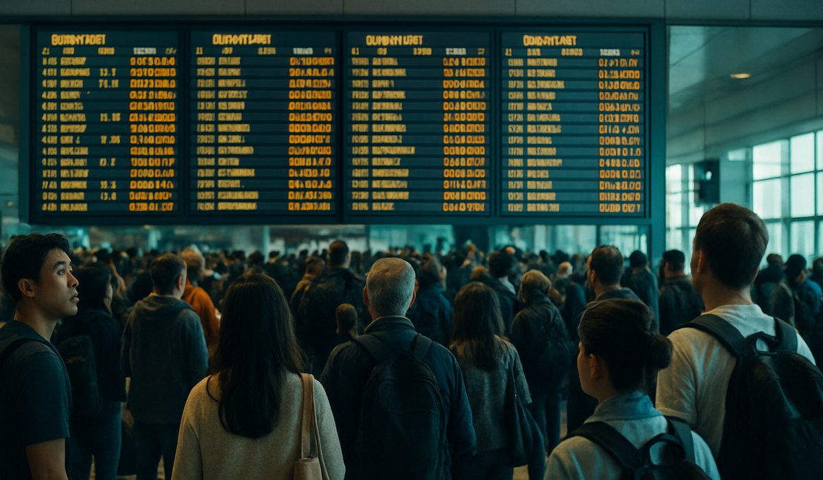 Travelers stranded at Asian airports due to flight delays