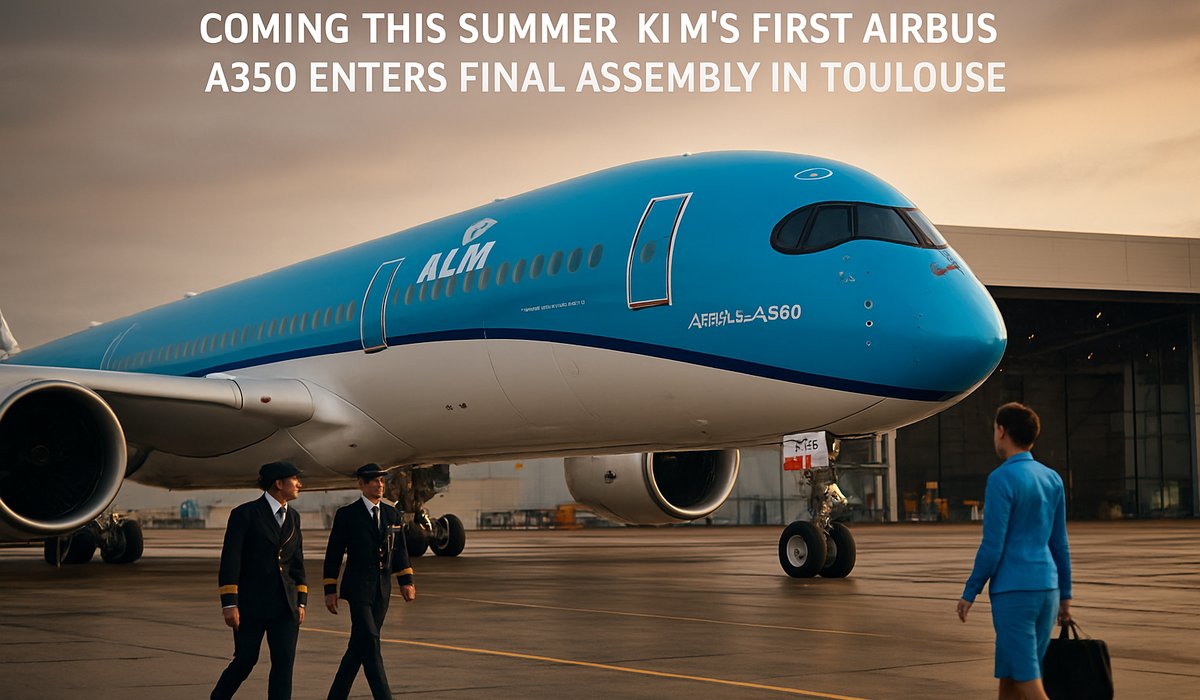 KLM Takes Delivery of First Airbus A350 in Major Fleet Modernization Push This Summer