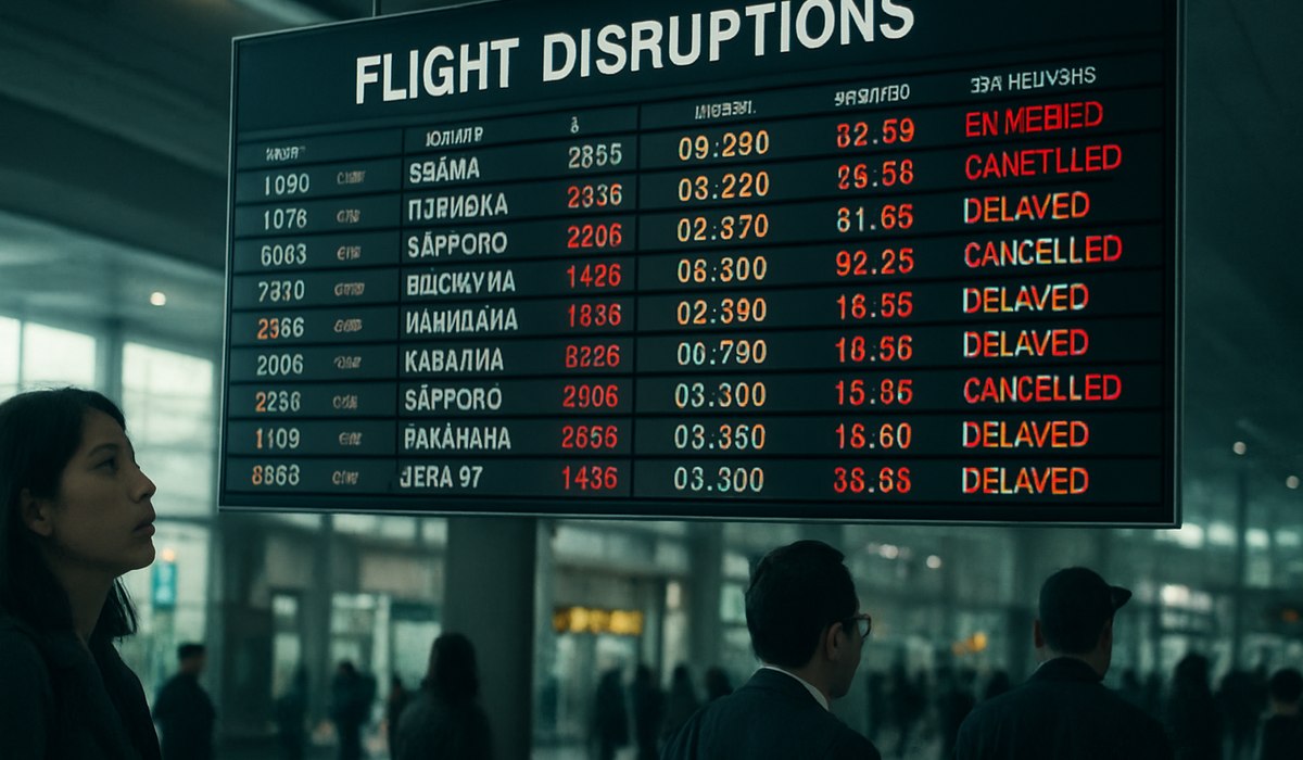 Flight Disruptions in Japan: Over 200 Delays and 27 Cancellations