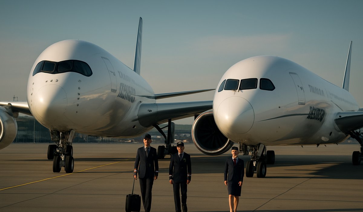 Airbus A350-1000 Outpaces Boeing 787-10: How Europe's Flagship Widebody Dominates in Size and Range