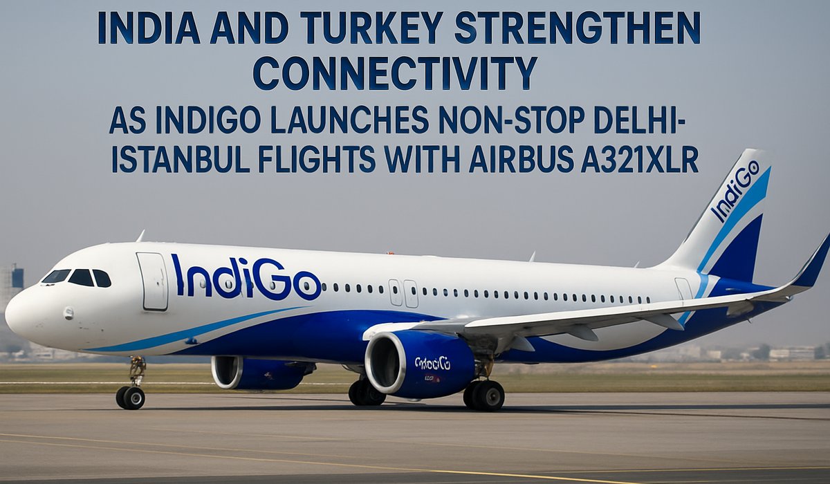 India and Turkey Strengthen Connectivity as IndiGo Launches Non-Stop Delhi-Istanbul Flights with Airbus A321XLR