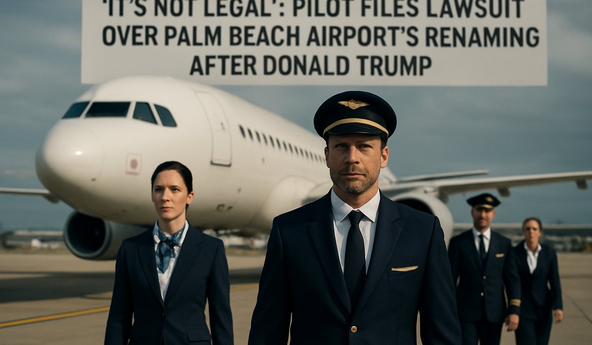 Legal Challenge Emerges Over Palm Beach Airport's Trump Renaming: Pilot Questions Costly Rebranding