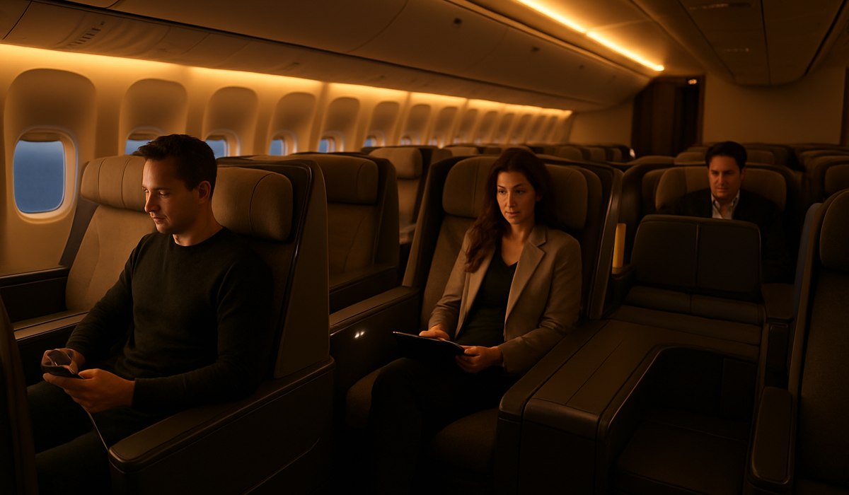 Jetstar Boeing 787 Dreamliner cabin interior with new business class seating and USB-C charging ports, 2026