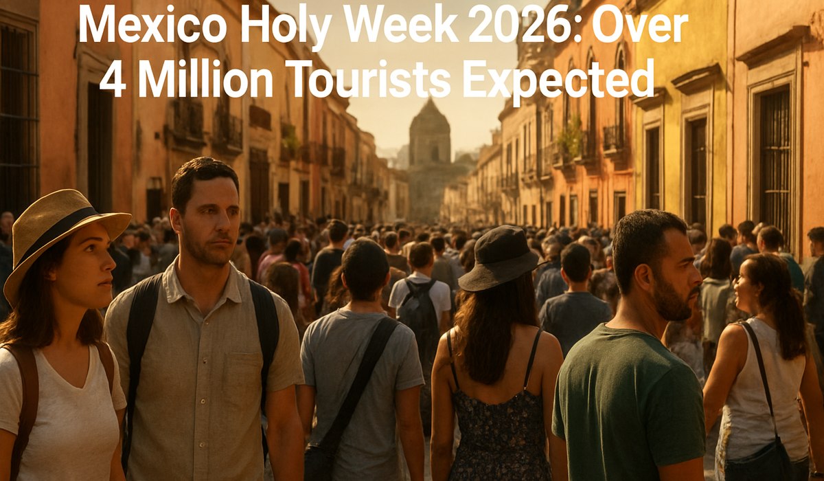 Tourists enjoying Mexico's beaches during Holy Week