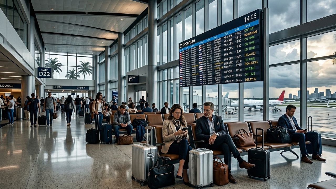 Miami Beach Travel Collapse: Record-Breaking Airport Chaos as 265 Flight Delays and 67 Cancellations Strand Thousands Across Miami, New York, Chicago, Los Angeles and Caribbean Routes