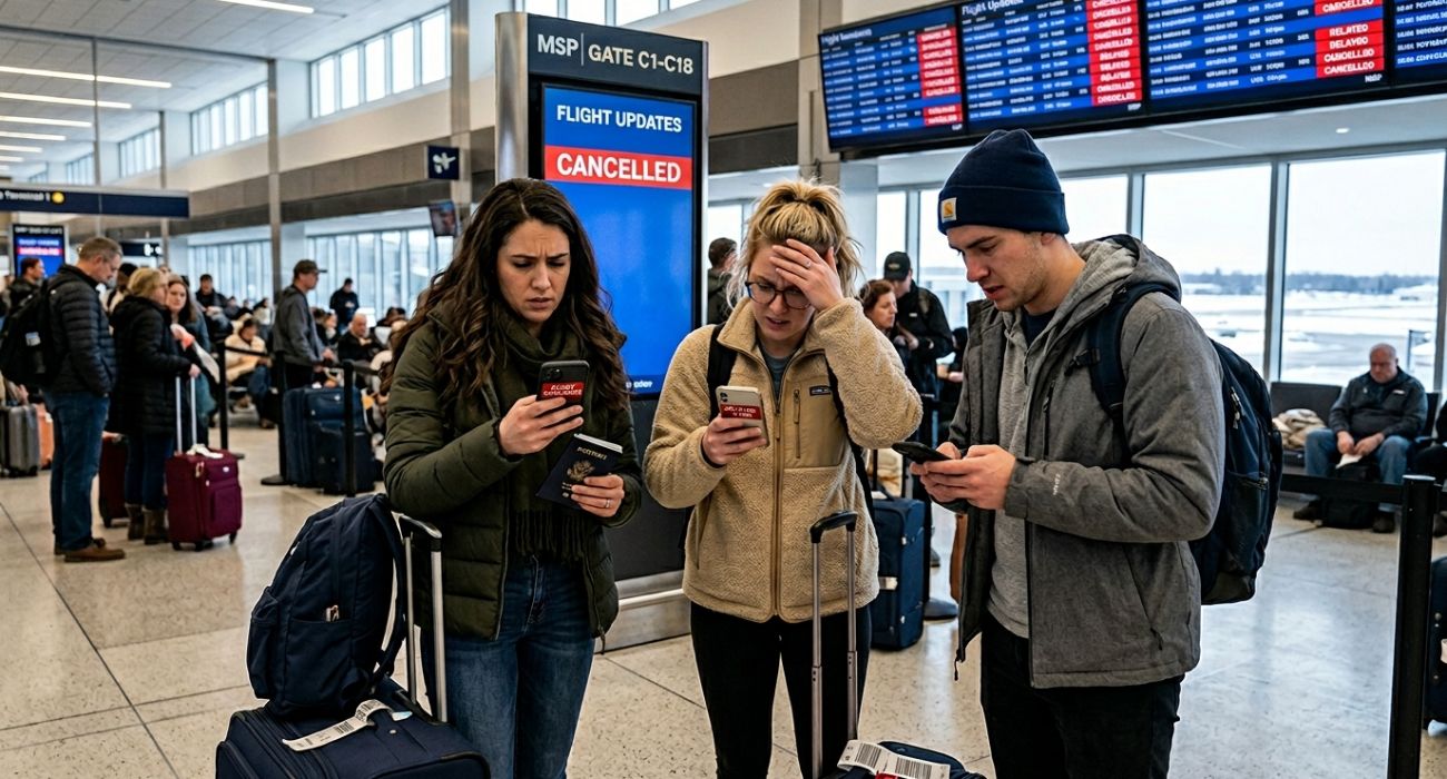 Minneapolis Airport Disruptions: American Airlines, Endeavor Air and United Cancel 4 Flights