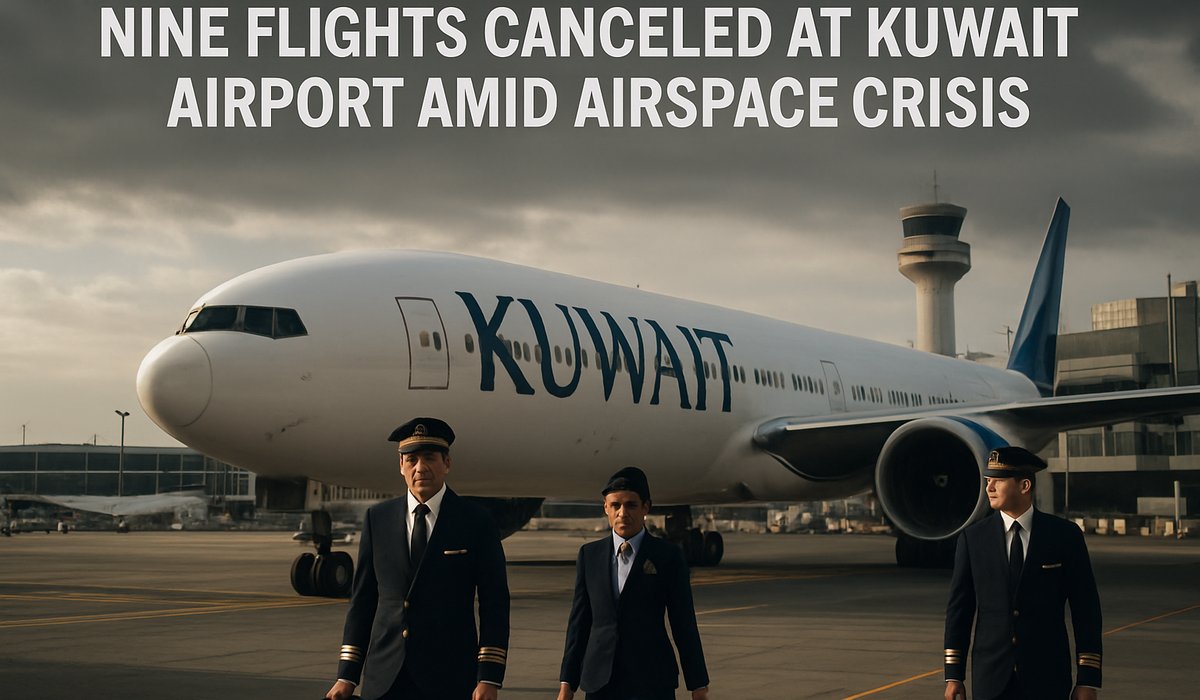 Regional Airspace Crisis Forces Nine Flight Cancellations at Kuwait International Airport