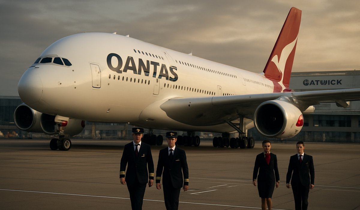 Qantas Superjumbo Makes Rare Detour to London Gatwick in Unexpected Charter Operation