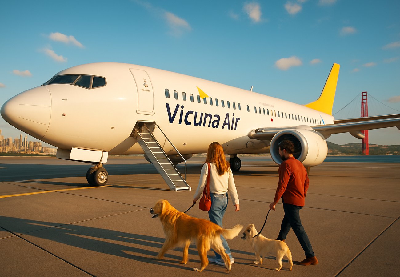 Vicuna Air Expands Pet-Friendly Routes Across US: New York, Los Angeles, San Francisco Now Connected with Premium In-Cabin Pet Travel