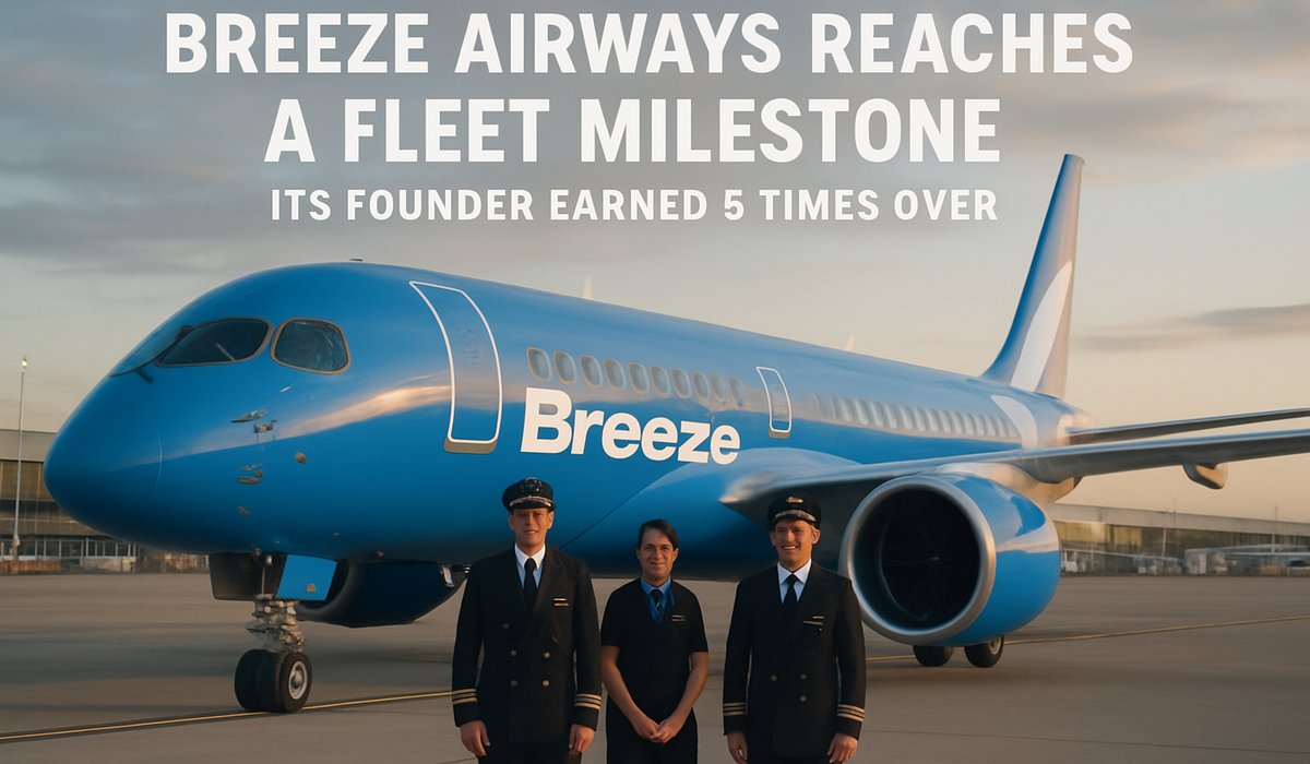 Breeze Airways Hits Fleet Milestone: 50 Airbus A220s in Service as Ultra-Low-Cost Carrier Accelerates US Expansion