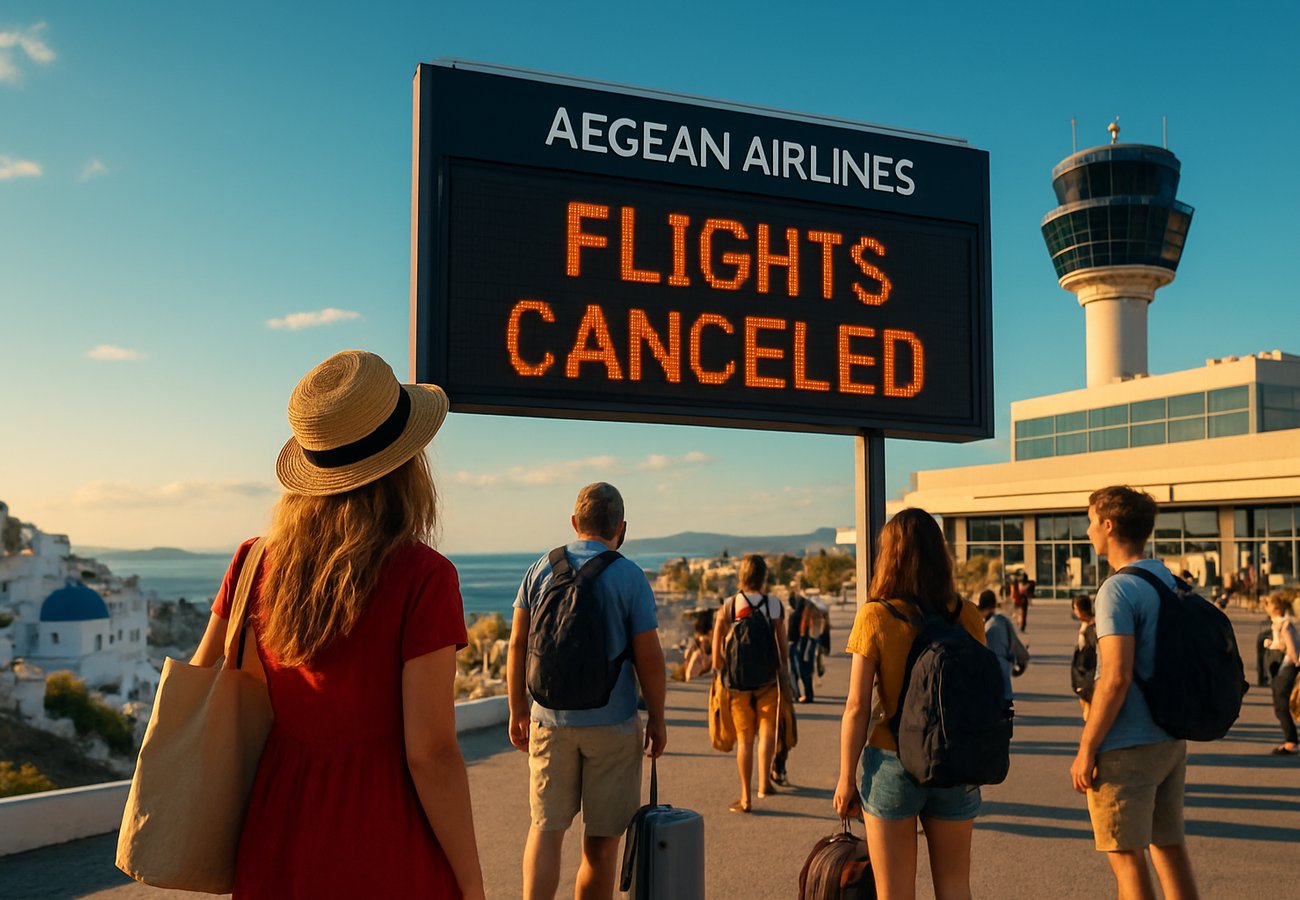 Aegean Airlines Chaos: Santorini and Athens Airports Hit by Major Cancellations