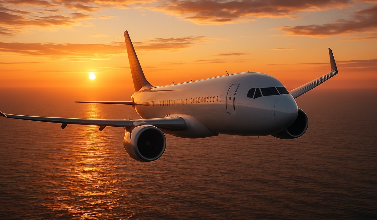 Airbus A321XLR aircraft in flight above clouds, 2026