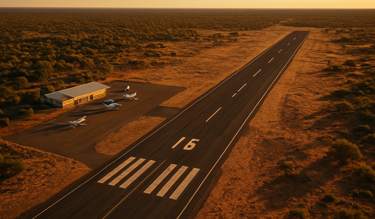 Regional airport terminal in Australia, 2026, showing support measures following Rex Airlines collapse