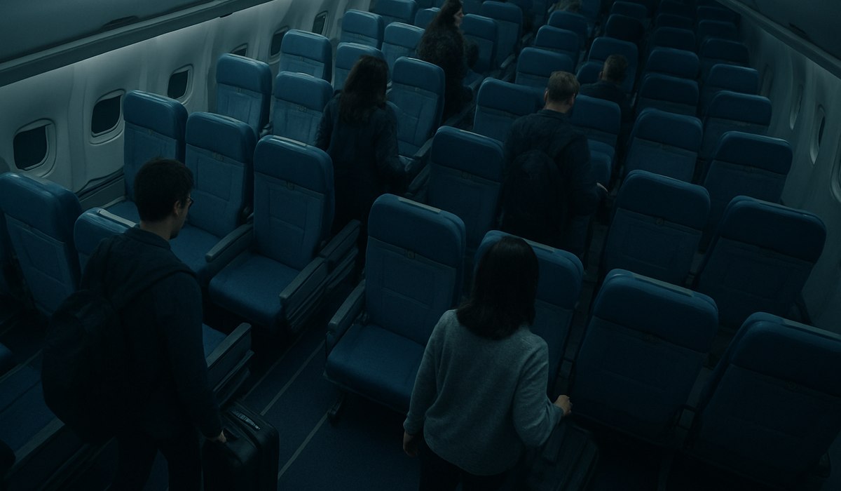 American Airlines aircraft at gate with basic economy signage visible, 2026