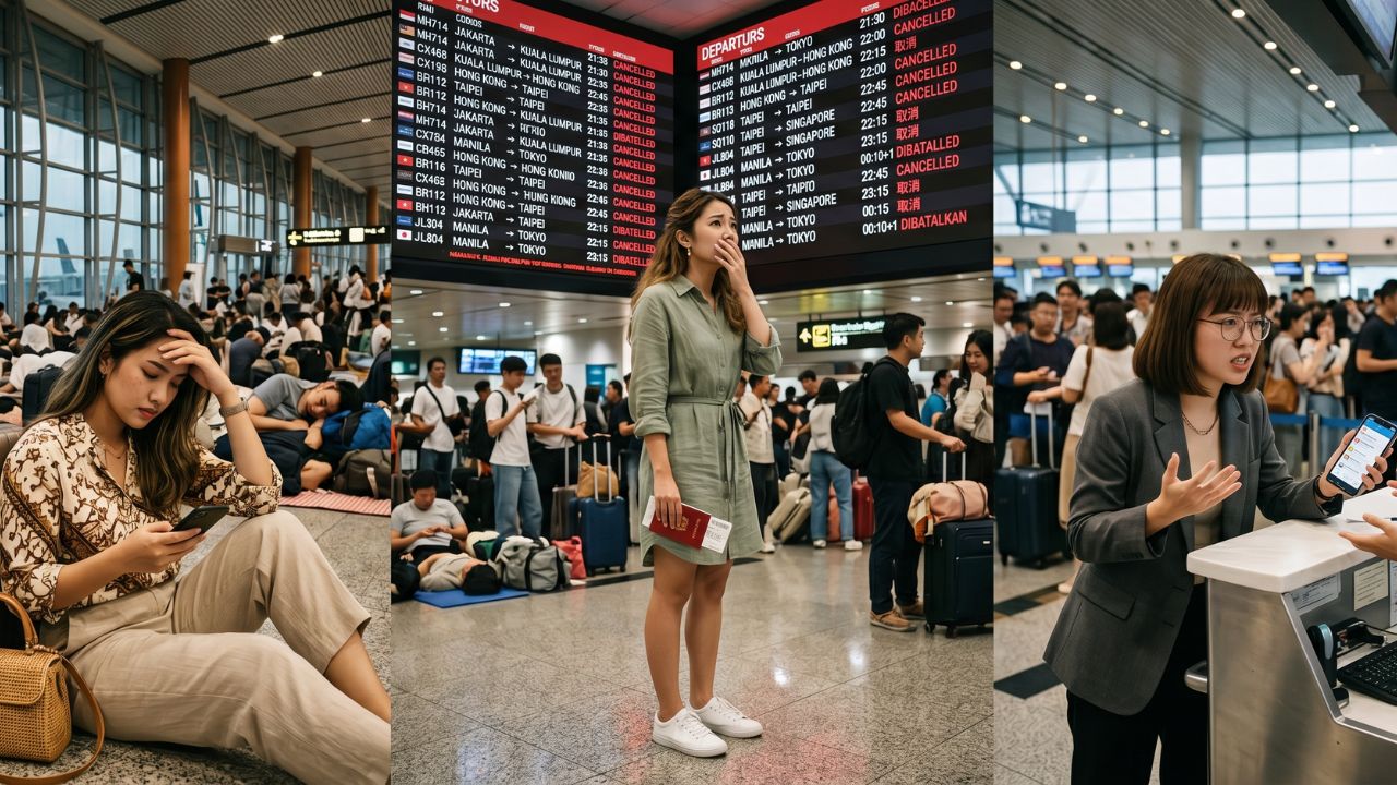 Garuda, Batik Air, and United Trigger 90+ Flight Cancellations Across Asia, Unleashing Massive Travel Chaos in Jakarta, Kuala Lumpur, and Hong Kong: Latest Airline News