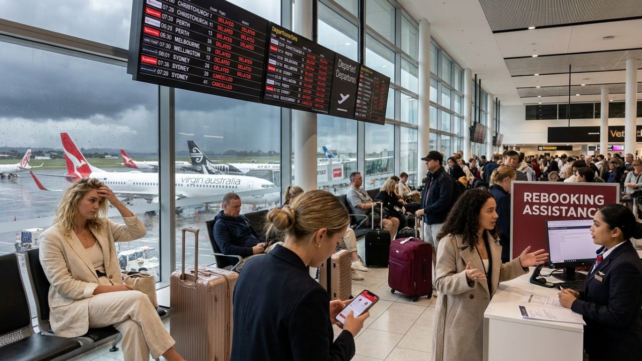 Trans-Tasman Travel Chaos: 14 Flight Cancellations and 381 Delays Paralyze Sydney, Melbourne, and Christchurch Hubs for Qantas, Air New Zealand, and Virgin Australia