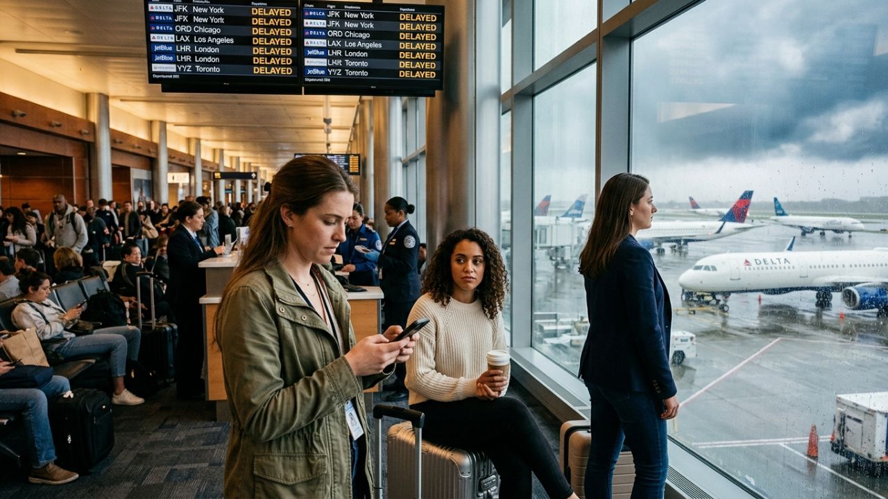 Boston Logan Airport Gripped by Travel Chaos as Weather and Congested Airspace Force 76 Flight Delays and Cancellations, Disrupting American Airlines, Delta, JetBlue, and United Airlines Flights to London, New York, Chicago, Los Angeles, and Toronto: New Aviation Updates